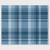 Blauw geplakt patroonpapier cadeaupapier (Vlak)