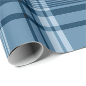 Blauw geplakt patroonpapier cadeaupapier (Rol Hoek)