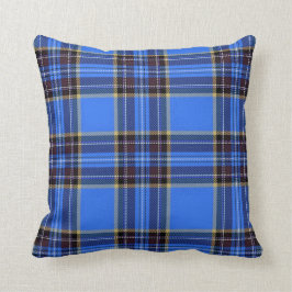 Blauw geplakt Sierkussen