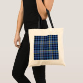 Blauw geplakt Tas (Voorkant (product))