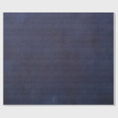 Blauw gepolijst denim look inpakpapier (Vlak)