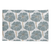 Blauw Geranium Bloemen Romantisch Patroon. Kussensloop (Achterkant)