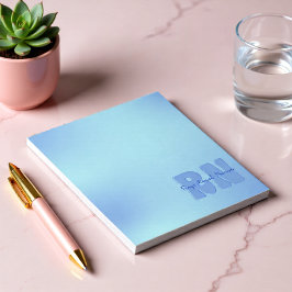 Blauw Geregistreerd Verpleegkundige Notitieblok