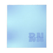 Blauw Geregistreerd Verpleegkundige Notitieblok (Voorkant)