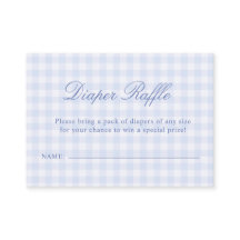 Blauw geruit babyfeestje