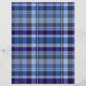 Blauw geruit bulk scrapbookpapier pagina's flyer (Achterkant)