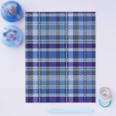 Blauw geruit bulk scrapbookpapier pagina's flyer (Enkel)