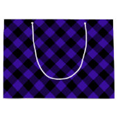Blauw geruit cadeautas (Voorkant)