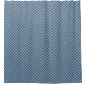 Blauw geruit douchegordijn (Voorkant)