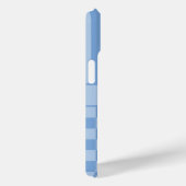 Blauw geruit gestreept gepersonaliseerd Case-Mate iPhone case (Achterkant / Rechts)