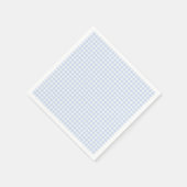 Blauw geruit Gingham Baby Shower Servet (Hoek)