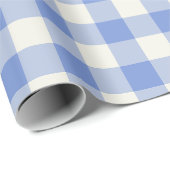 Blauw geruit - Inpakpapier (Rol Hoek)