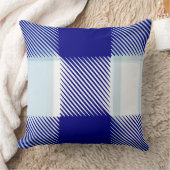 Blauw geruit kussen (Deken)