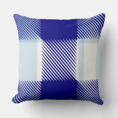 Blauw geruit kussen (Voorkant)