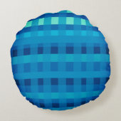 Blauw geruit kussen (Achterkant)