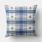 Blauw geruit kussen (Achterkant)