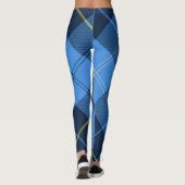 blauw geruit leggings (Achterkant)