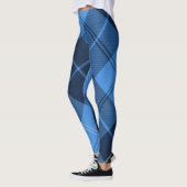 blauw geruit leggings (Links)