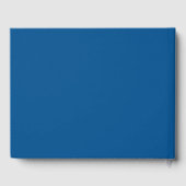 Blauw geruit lint afstudeerfeest gastenboek (Achterkant)