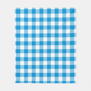 Blauw geruit naadloos patroon vierkant fleece deken