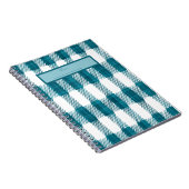 Blauw geruit notitieboek (Rechterzijde)