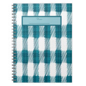 Blauw geruit notitieboek (Voorkant)