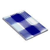 Blauw geruit notitieboek (Rechterzijde)