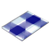 Blauw geruit notitieboek (Linkerzijde)