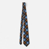 Blauw geruit papa stropdas (Achterkant)