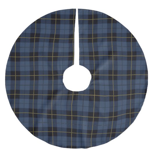 Blauw geruit patroon kerstboom rok (Voorkant)