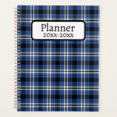 Blauw geruit planner (Voorkant)