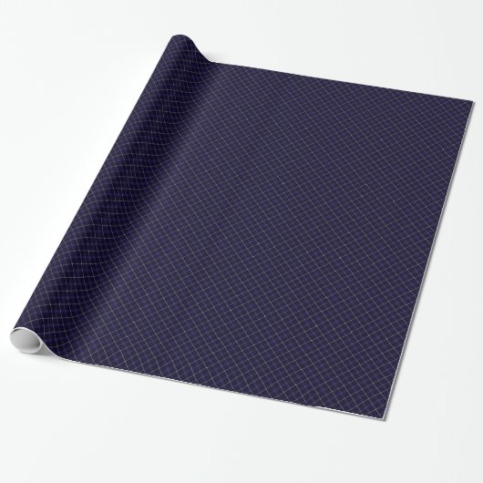 Blauw geruit / Schots geruit Cadeaupapier (Uitgerold)