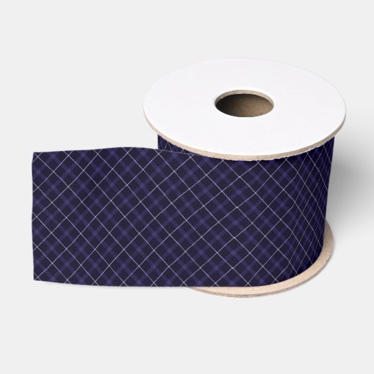 blauw geruit / Schots geruit Grosgrain Lint (Spoel)