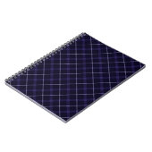 Blauw geruit / Schots geruit Notitieboek (Linkerzijde)