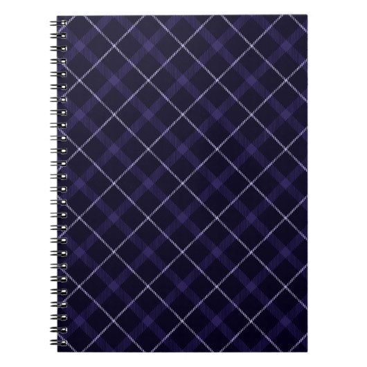 Blauw geruit / Schots geruit Notitieboek (Voorkant)