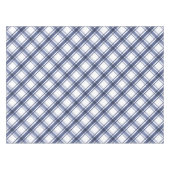 Blauw geruit tafelkleed (Voorkant (Horizontaal))