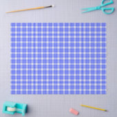 Blauw geruit tissuepapier (Craft)