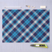 Blauw geruit  tissuepapier (Craft)