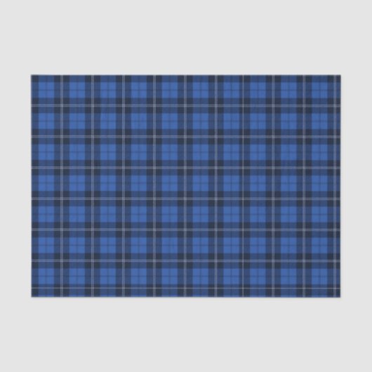 Blauw geruit tissuepapier (Voorkant)