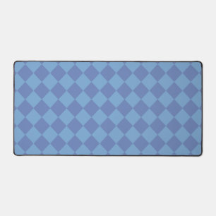 Blauw geruite diamant patroon  bureaumat