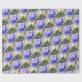 blauw geschenk, uniek, glanzend opvulpapier, kleur cadeaupapier (Vlak)