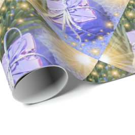 blauw geschenk, uniek, glanzend opvulpapier, kleur cadeaupapier