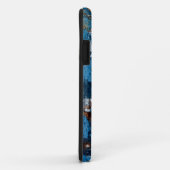 Blauw geschilderd hout Case-Mate iPhone case (Achterkant/rechts)