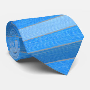 Blauw geschilderd hout in nautische stijl stropdas