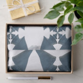 Blauw geschilderd Japans wonderbaarlijk kustpatroo Tissuepapier (Geschenk)