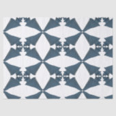 Blauw geschilderd Japans wonderbaarlijk kustpatroo Tissuepapier (Voorkant)