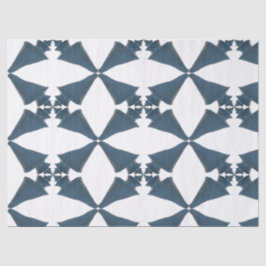 Blauw geschilderd Japans wonderbaarlijk kustpatroo Tissuepapier