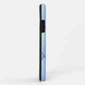 Blauw Gestikte Diamant Patroon Case-Mate iPhone Case (Achterkant/rechts)