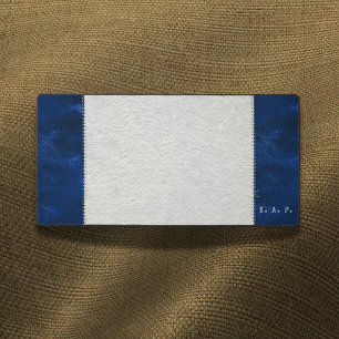 Blauw Gestikte Kunstleer- en Bureau-Onderlegger Ma Bureaumat
