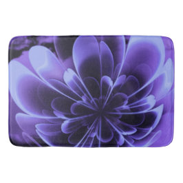 Blauw gestileerde Corolla gebogen bloemblaadjes Badmat